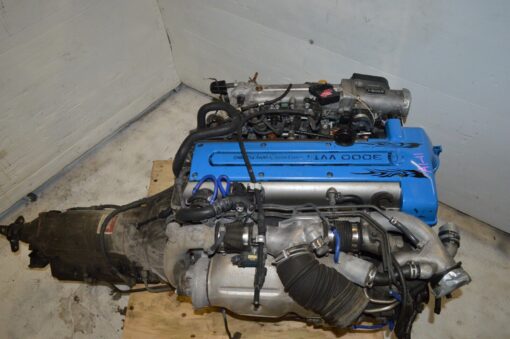 Toyota 2JZGTE VVTi Engine 3.0L DOHC Twin Turbo JDM 2jz Motor Auto Trans Wire Ecu - Image 11