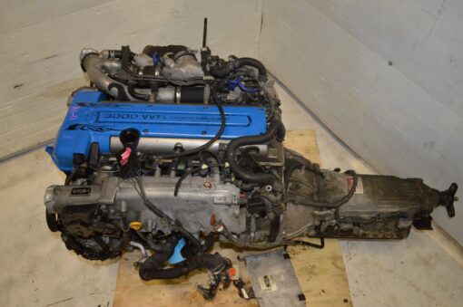 Toyota 2JZGTE VVTi Engine 3.0L DOHC Twin Turbo JDM 2jz Motor Auto Trans Wire Ecu - Image 5