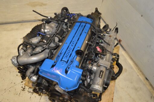Toyota 2JZGTE VVTi Engine 3.0L DOHC Twin Turbo JDM 2jz Motor Auto Trans Wire Ecu - Image 6