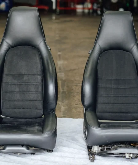 Recaro Sport Seats – Refreshed Black Leather & Alcantara