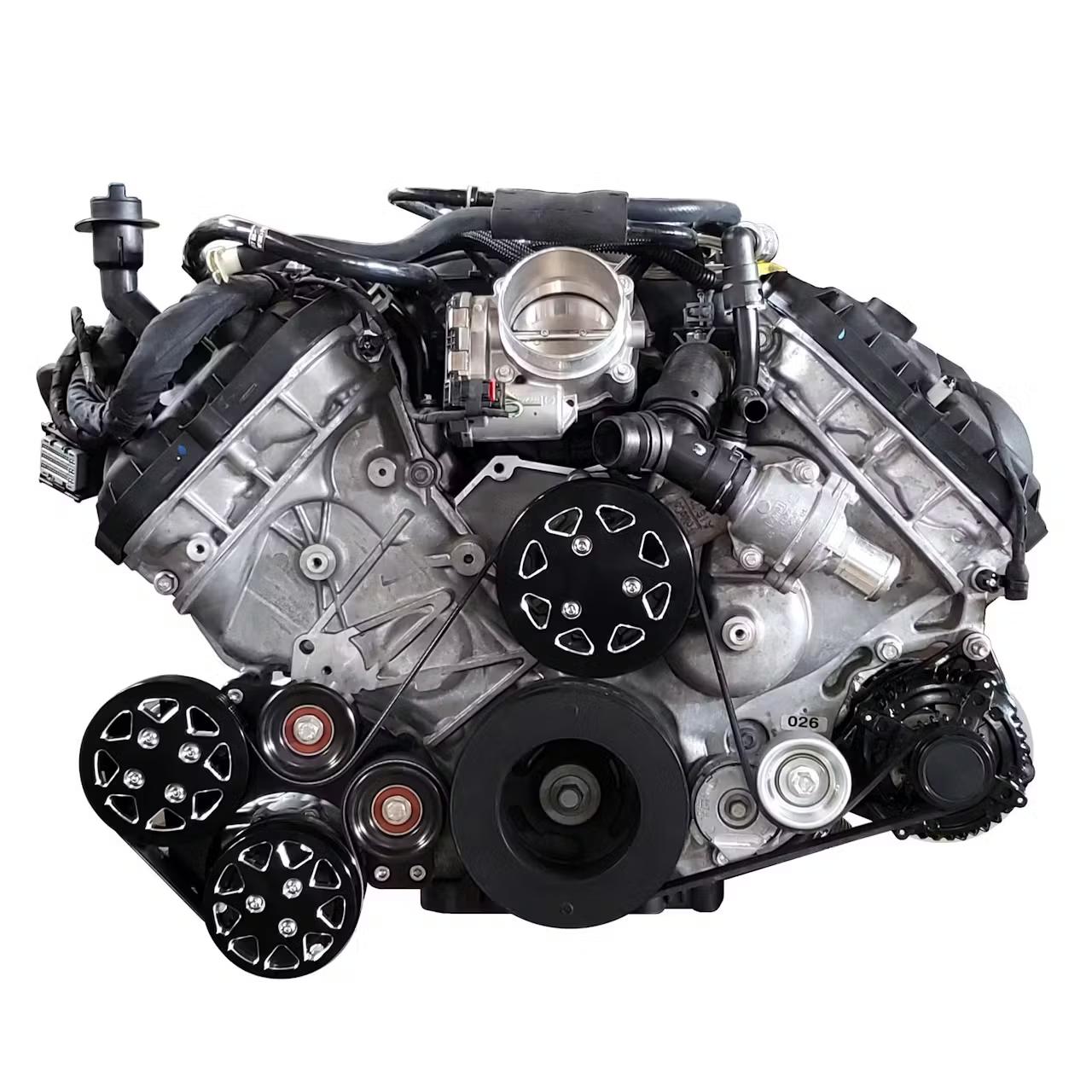 All American Billet FDS-351C-201-CP-FF Serpentine Kit, Ford 351C