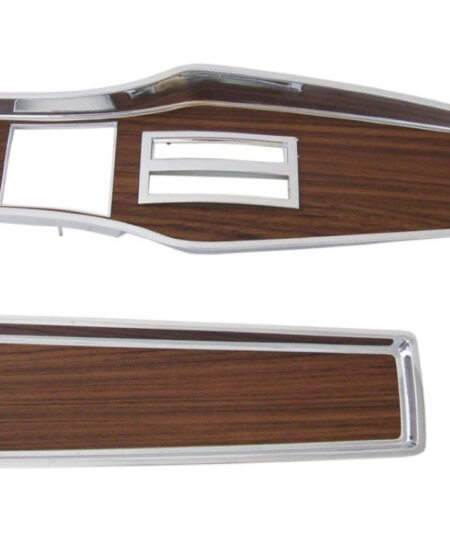 331A-70SET Mopar 1969-71 A-body Diecast Woodgrain Automatic Console Plate KitA