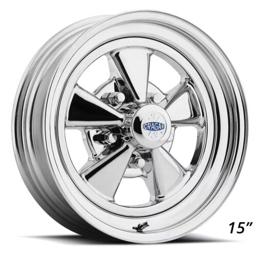 Cragar 61C513442 Series 61C S/S Wheel, 15x10 Inch, 5x4.75 Inch BP