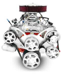 Alternative view of BluePrint Engines B427KTKX SBC 427 with TKX, Carbureted, Pol.