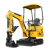 Mini Compact Excavator B&S VANGUARD 408cc 14hp Engine,  65.7" Max. Digging Depth, 1 Ton, 2370 LBS Operating Weight,  MEC10