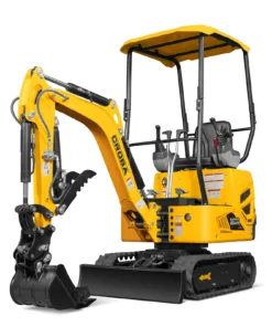 Mini Compact Excavator B&S VANGUARD 408cc 14hp Engine,  65.7" Max. Digging Depth, 1 Ton, 2370 LBS Operating Weight,  MEC10