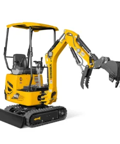 Alternative view of Mini Compact Excavator B&S VANGUARD 408cc 14hp Engine,  65.7" Max. Digging Depth, 1 Ton, 2370 LBS Operating Weight,  MEC10
